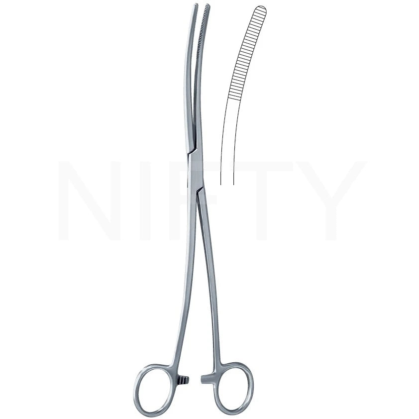 3 BOZEMAN Uterine Forceps 10.5 Double Curved Surgical O R GRADE 3 BOZEMAN Uterine Forceps 10.5 Double Curved Surgical O R GRADE