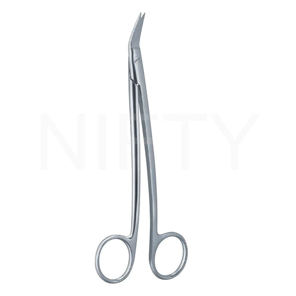 Dean Surgical Scissor, 1 Blade serrated, 17.5cm/7"