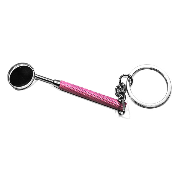 Key Ring Mouth Mirror Pink
